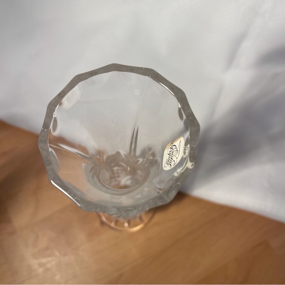 Cristal d’Arques Lead Crystal Vase Vintage 8 3/8” - Picture 6 of 7